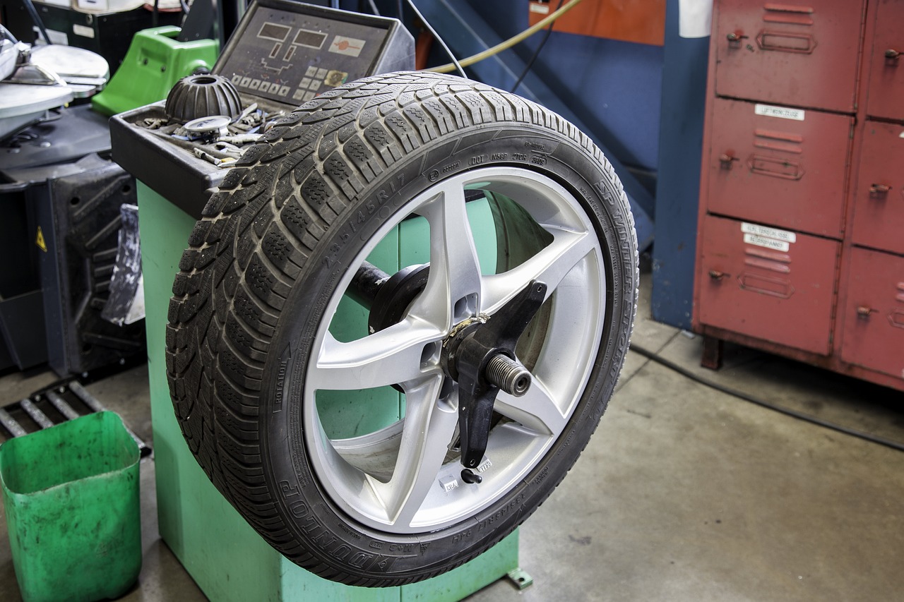 tire balancing, automobile, workshop